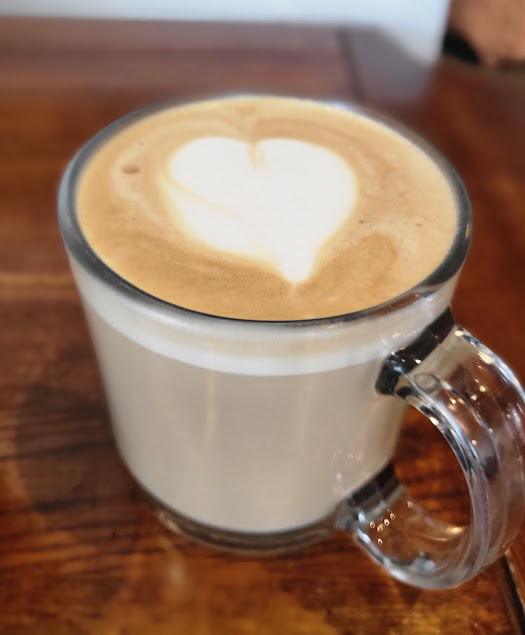 Latte art heart